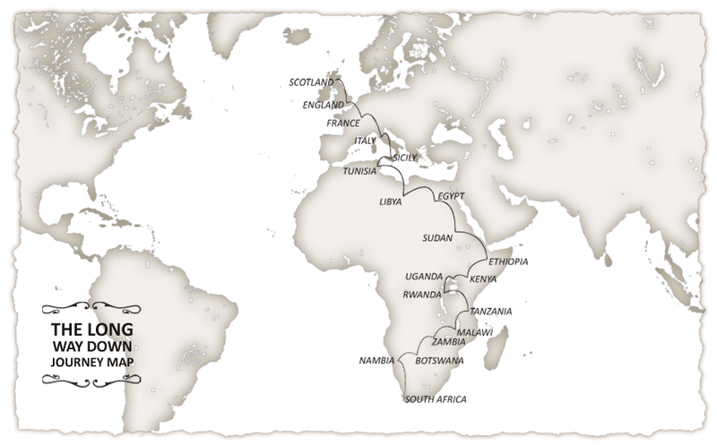 Illustration for article titled Scotland to Africa - Long Way Down